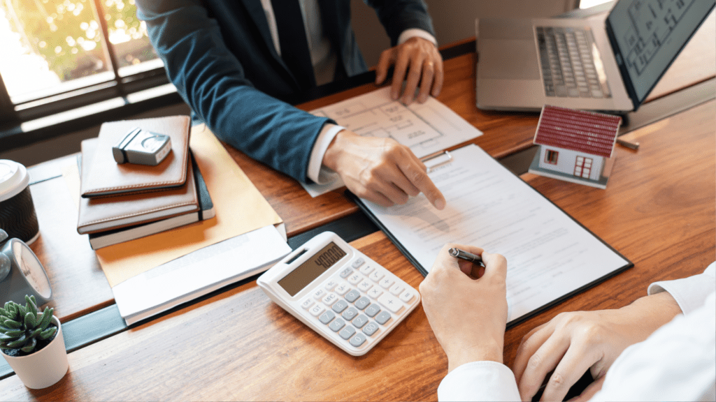 Home offer document with contingencies highlighted for first time home buyers