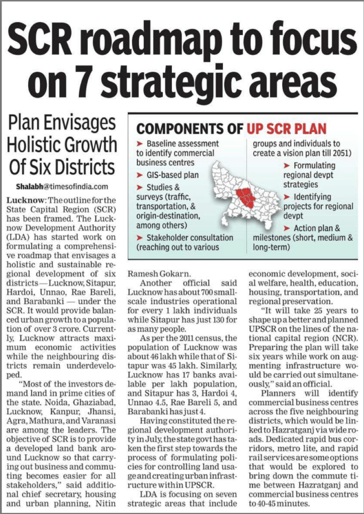 State Capital Region SCR roadmap to focus on 7 strategic areas