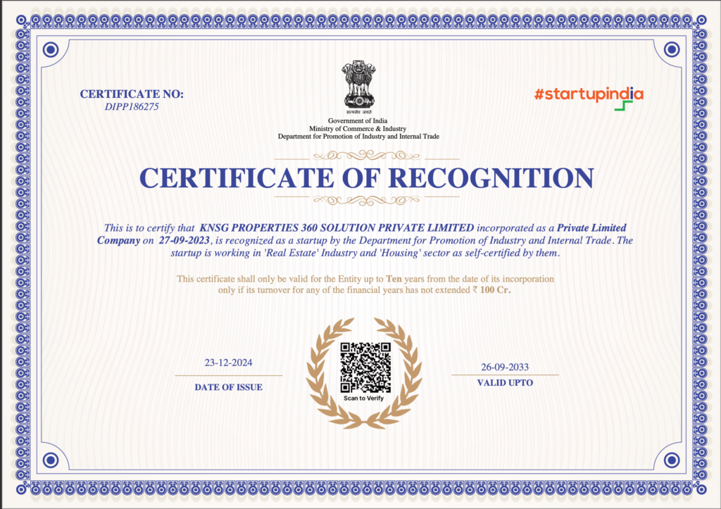 Startup Recognised Propertiezzzz.com