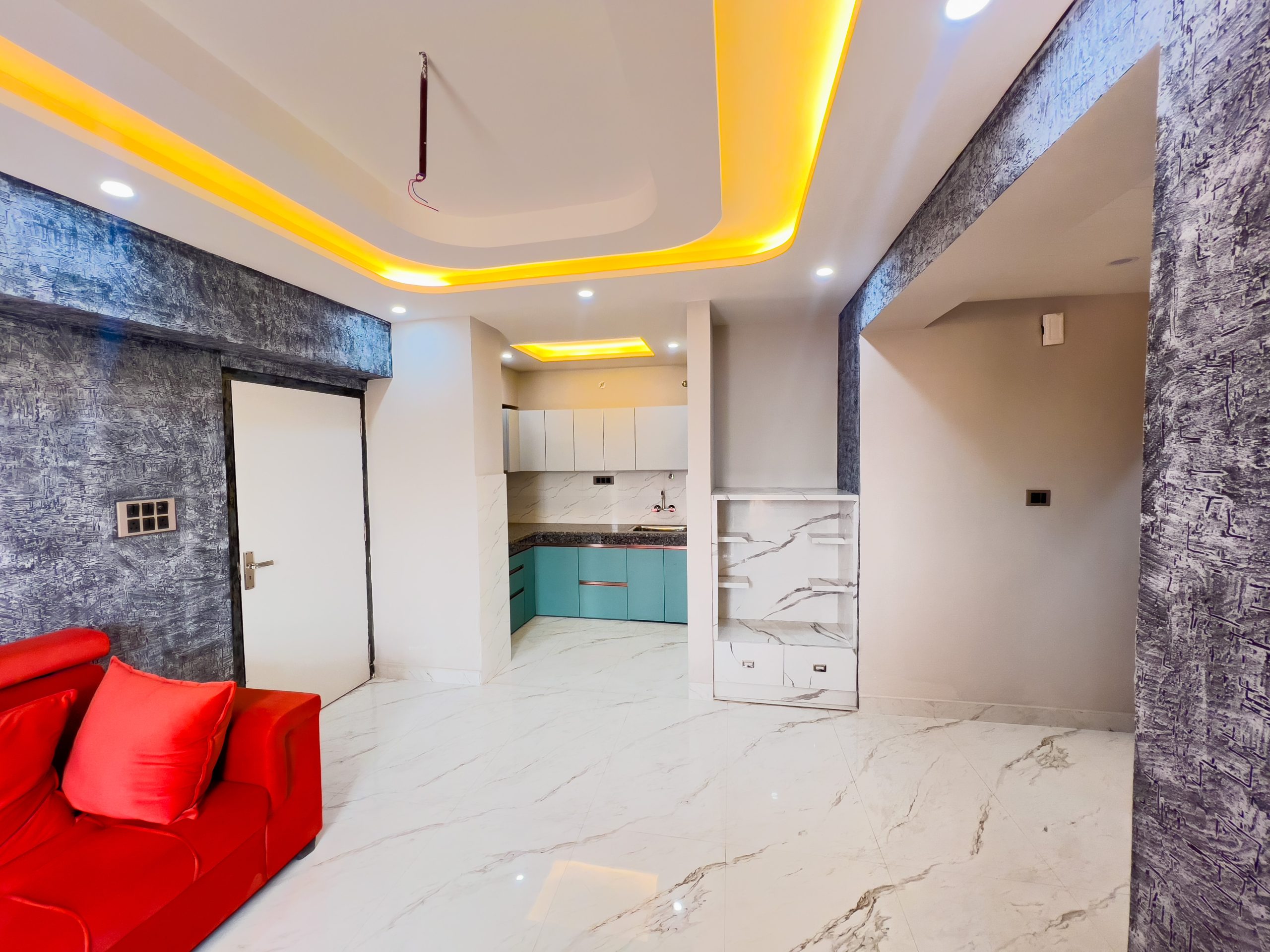 2 BHK Flat GSR Heights Lucknow Drawing Room