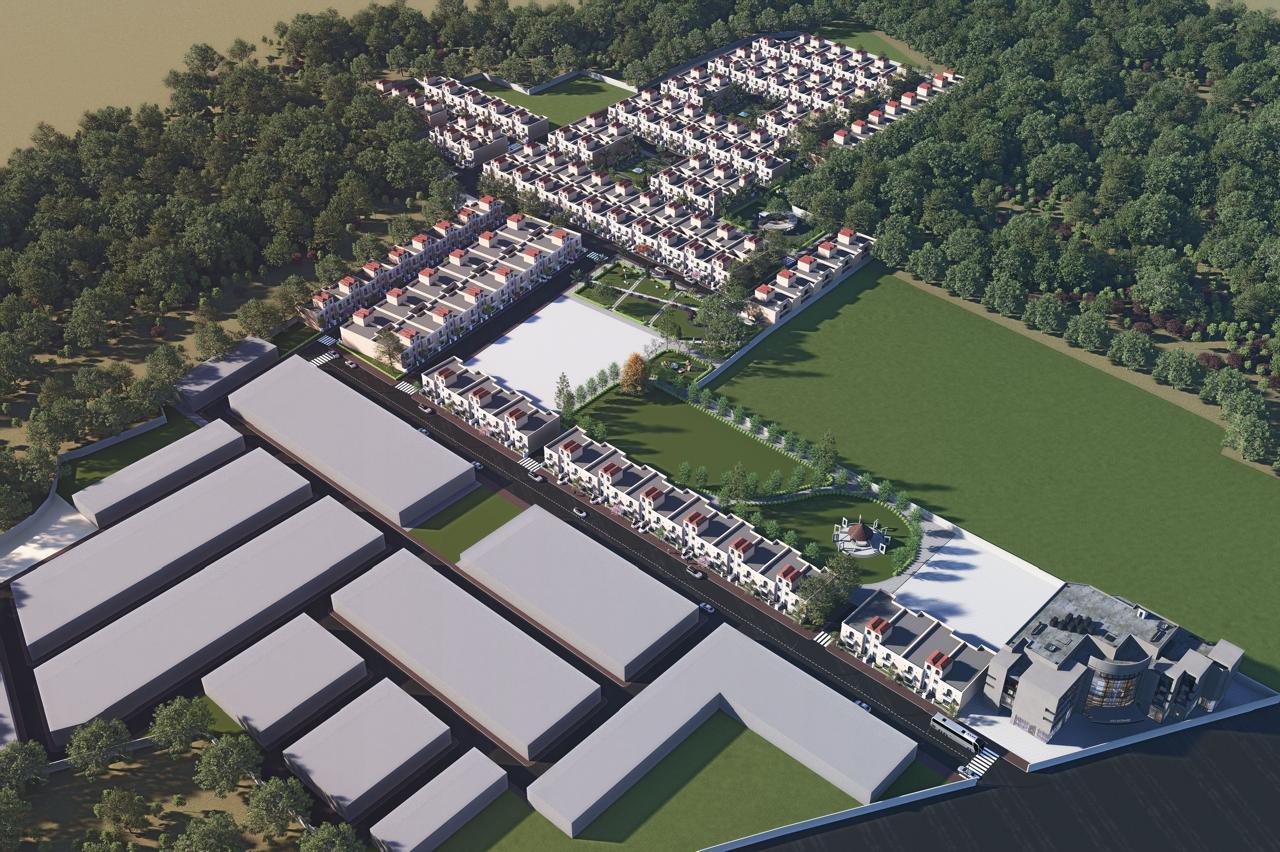 Suraksha Enclave Raebareli Road Lucknow township with 60% green area and 40% Construction.