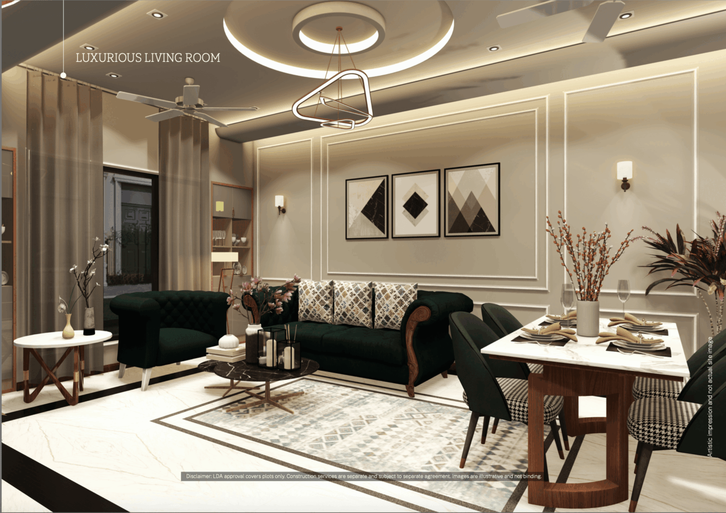 Suraksha Enclave Drawing Room Interior