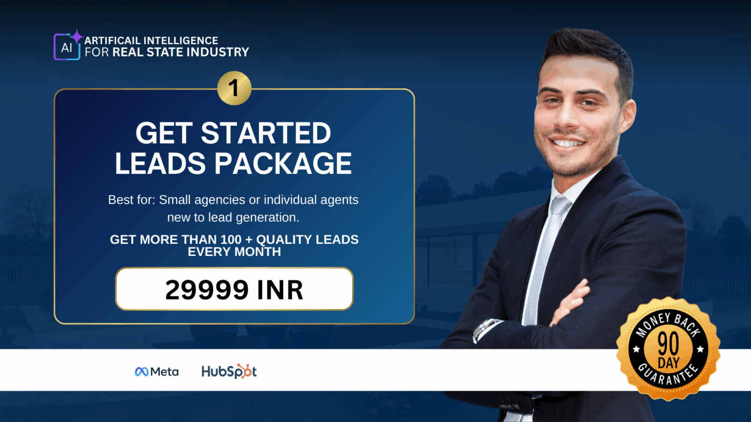 Get Started Package 29999 INR AI Backed Real Estate Lead Generation Package