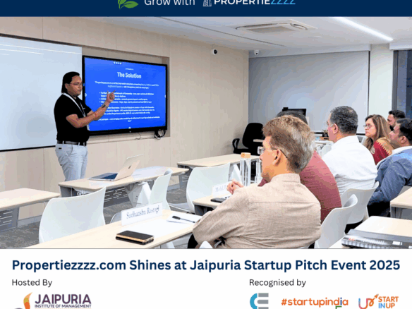Propertiezzzz.com Shines at Jaipuria Startup Pitch Event 2025