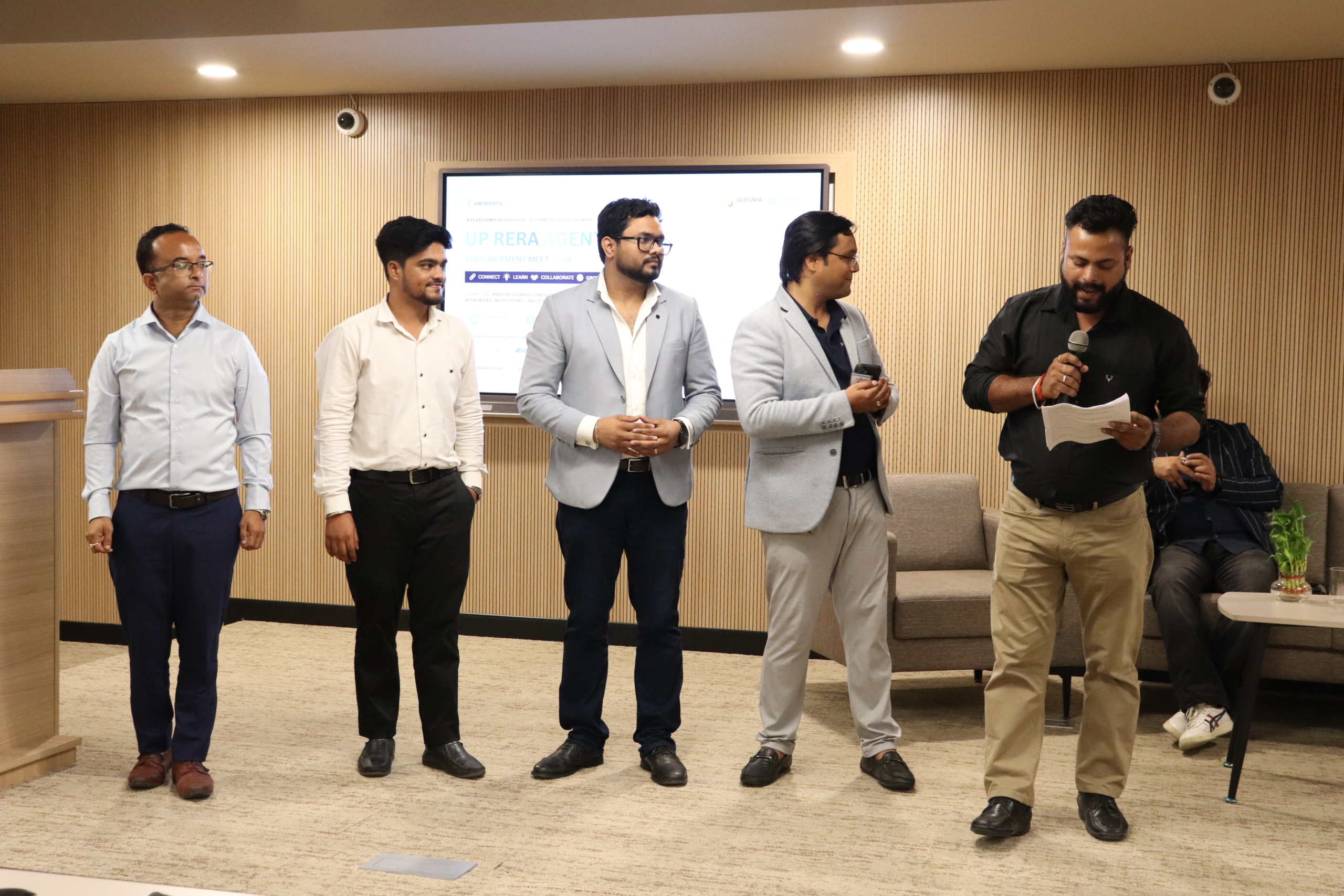 Propertiezzzz Team at UP RERA Agents Empowerment Meet 2026